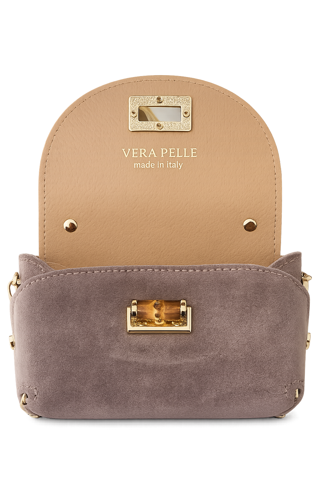 MINI BAG IN PELLE SCAMOSCIATA