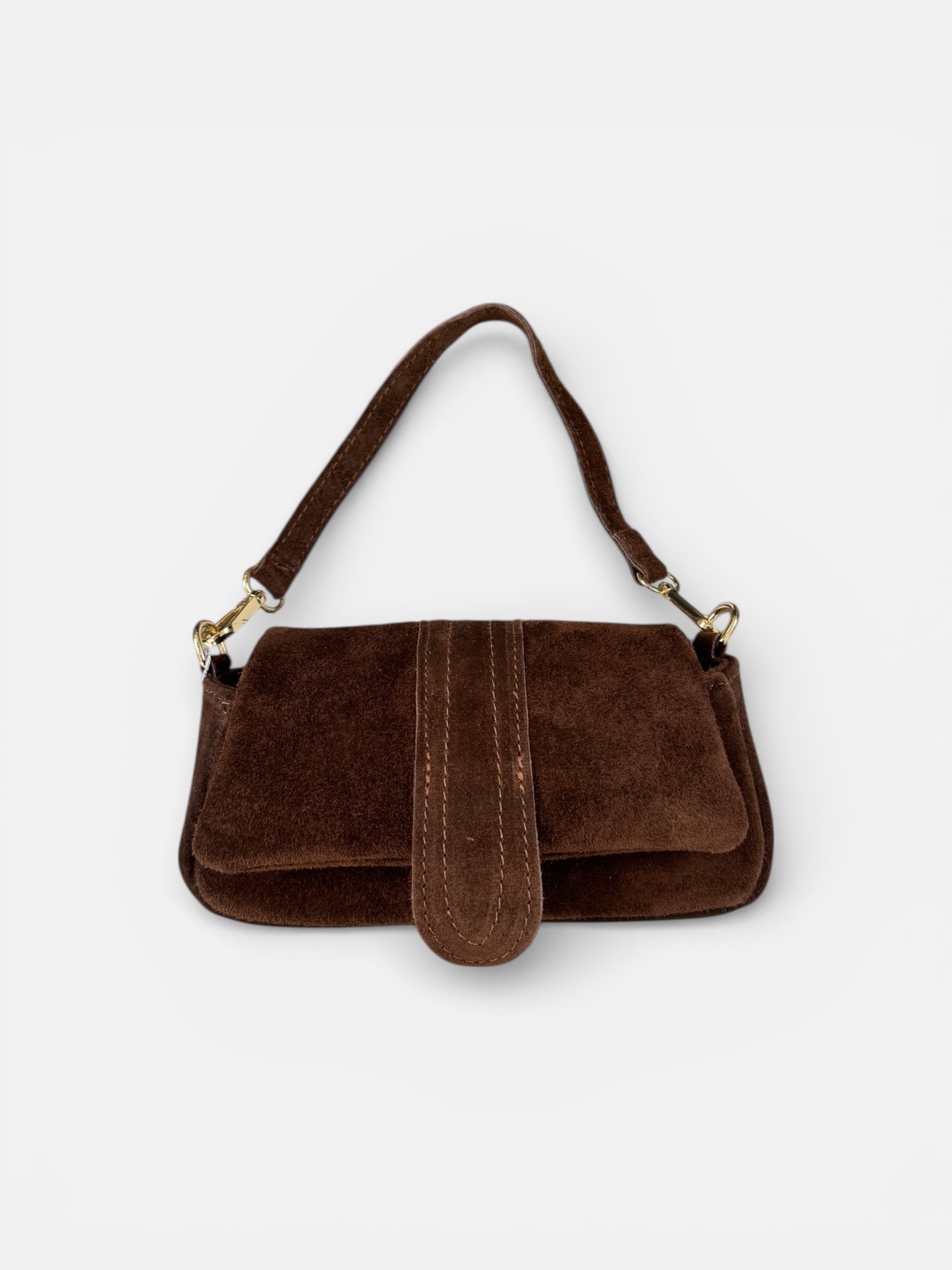MINI BORSA IN PELLE SCAMOSCIATA