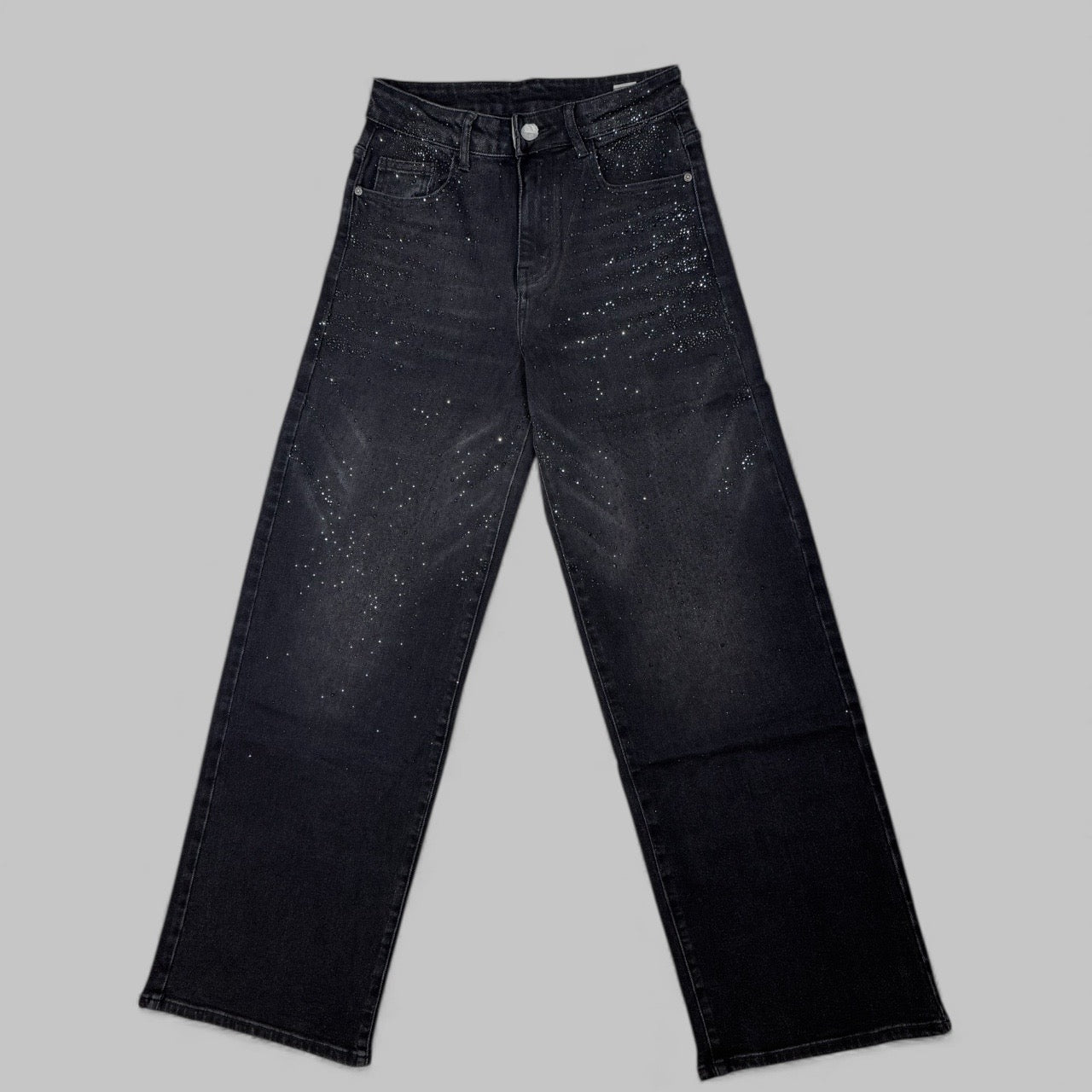 JEANS WIDE LEG STRASS